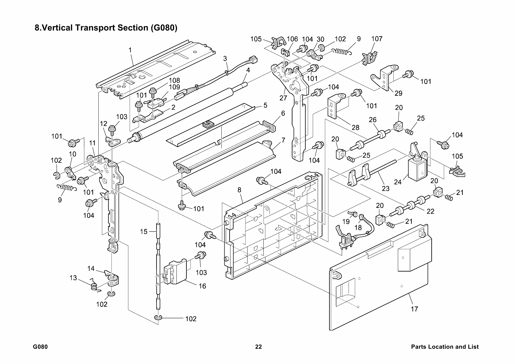 RICOH Options G080 G367 Parts Catalog PDF download-5